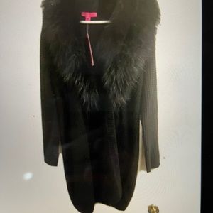 Lilly Pulitzer Black Metallic Cardigan